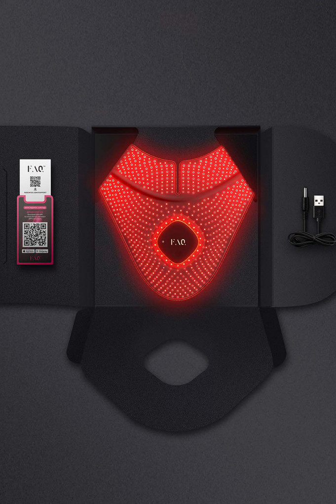 Купити Світлодіодна LED-маска для шкіри шиї та зони декольте Foreo 3