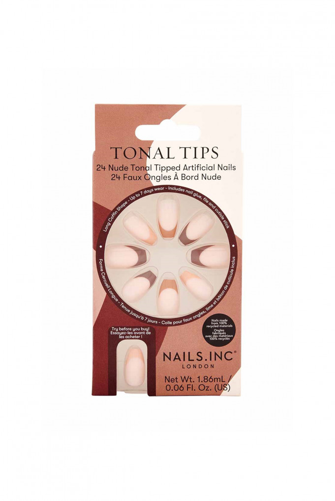 Buy TONAL TIPS NUDE TONAL TIPPED ARTIFICIAL NAILS Nails Inc