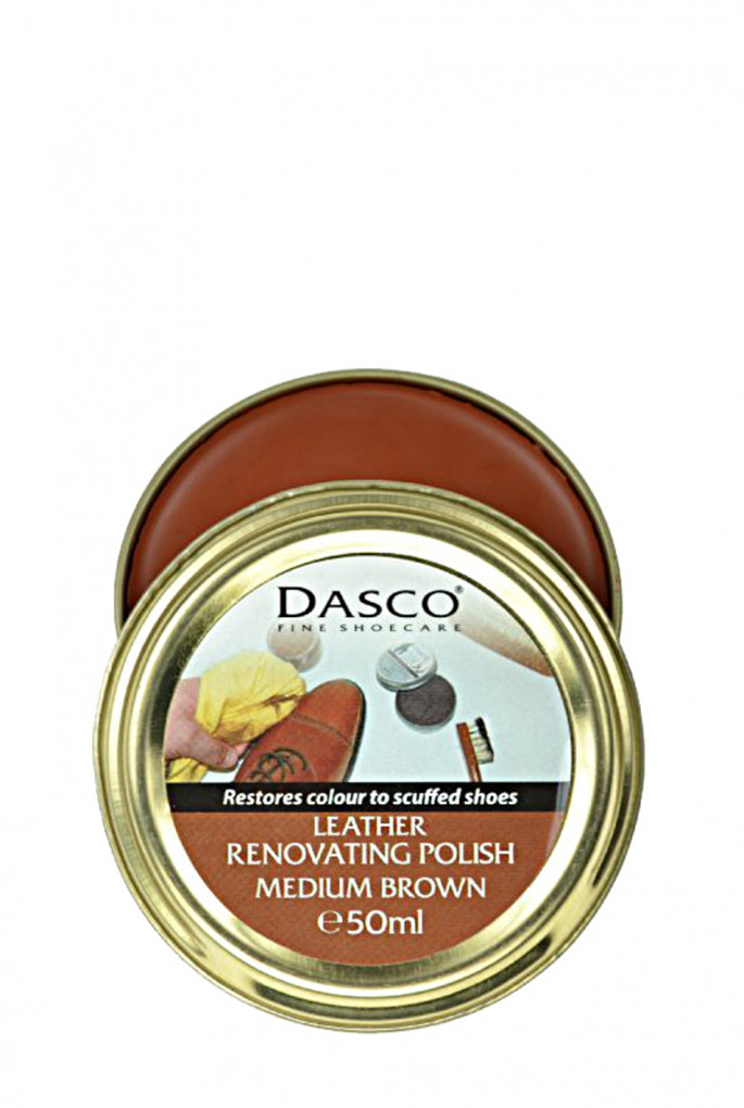 Купити Крем для восстановления кожи Leather Renovating Polish - Medium Brown, 50 мл Dasco