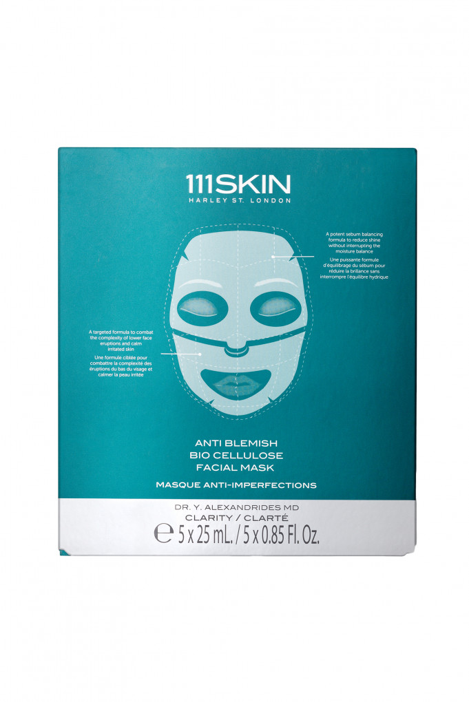 Купити Набір масок для обличчя проти запалень  шкіри, ANTI BLEMISH BIO CELLULOSE FACIAL MASK, 25 мл x 5 111Skin