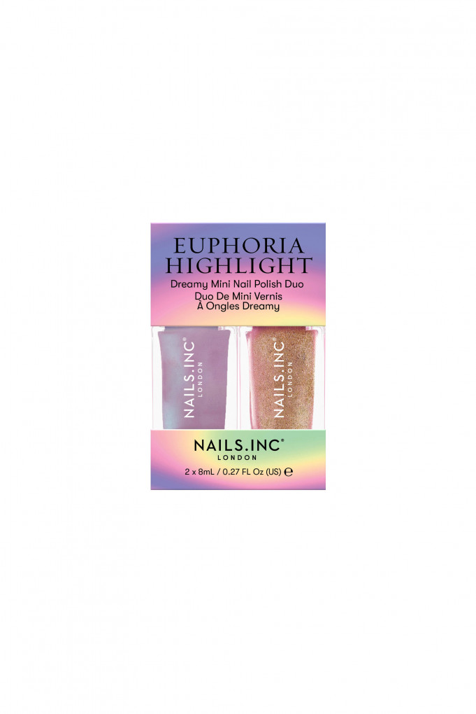 Buy EUPHORIA HIGHLIGHT MINI NAIL POLISH DUO, 8 ml x 2 Nails Inc