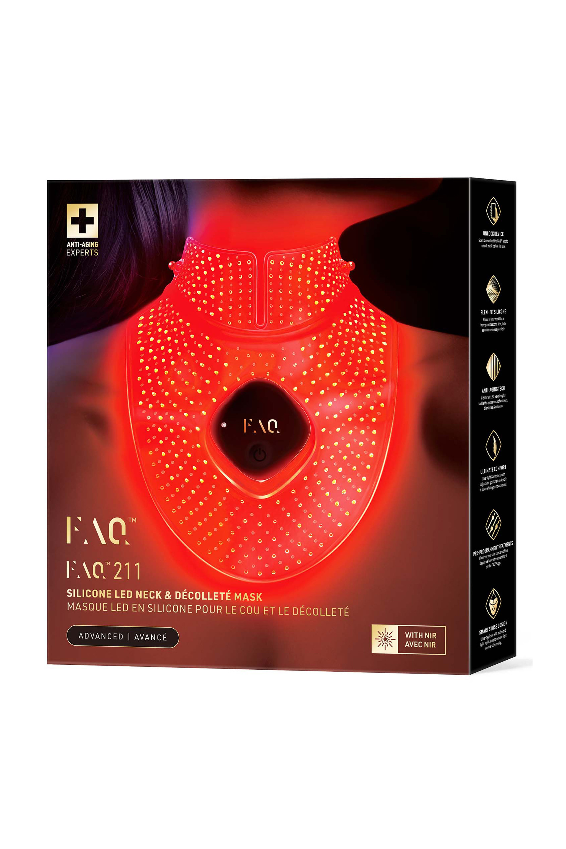 Купити Світлодіодна LED-маска для шкіри шиї та зони декольте Foreo 2