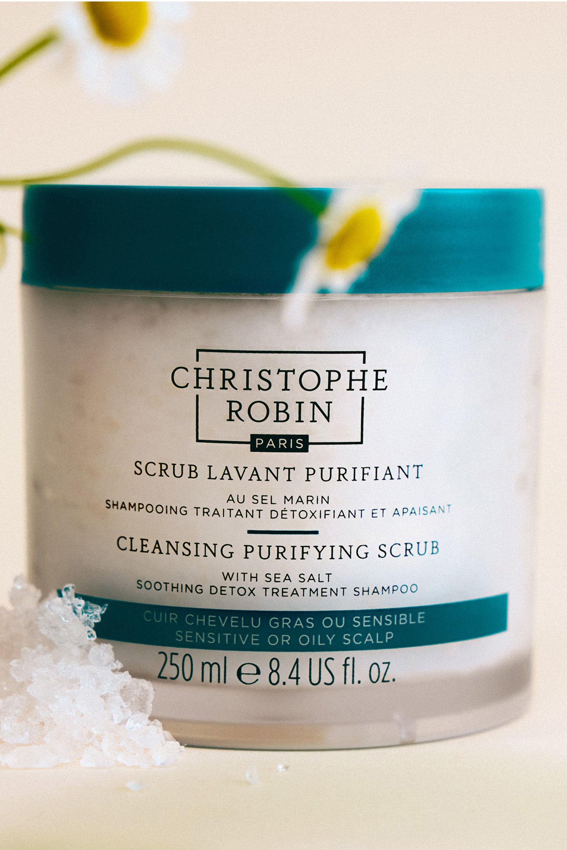 Купити Скраб для чутливої або схильної до жирності шкіри голови Christophe Robin 3